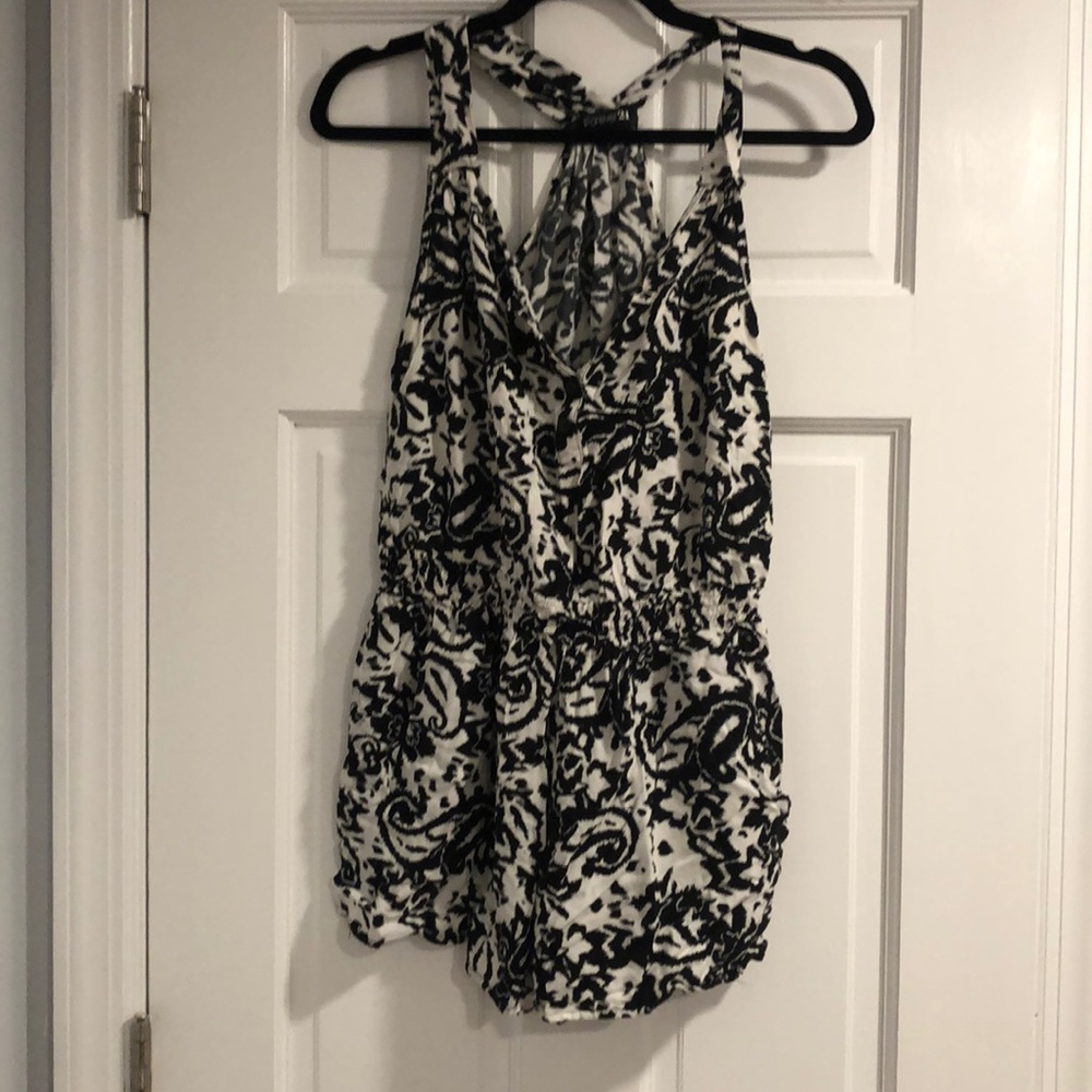 Racer back romper